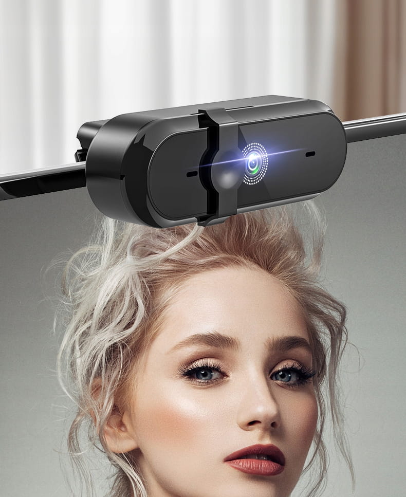 Webcam avec microphone pour ordinateur, USB 3.0, cache, Full HD 1080p, Zenwire W6