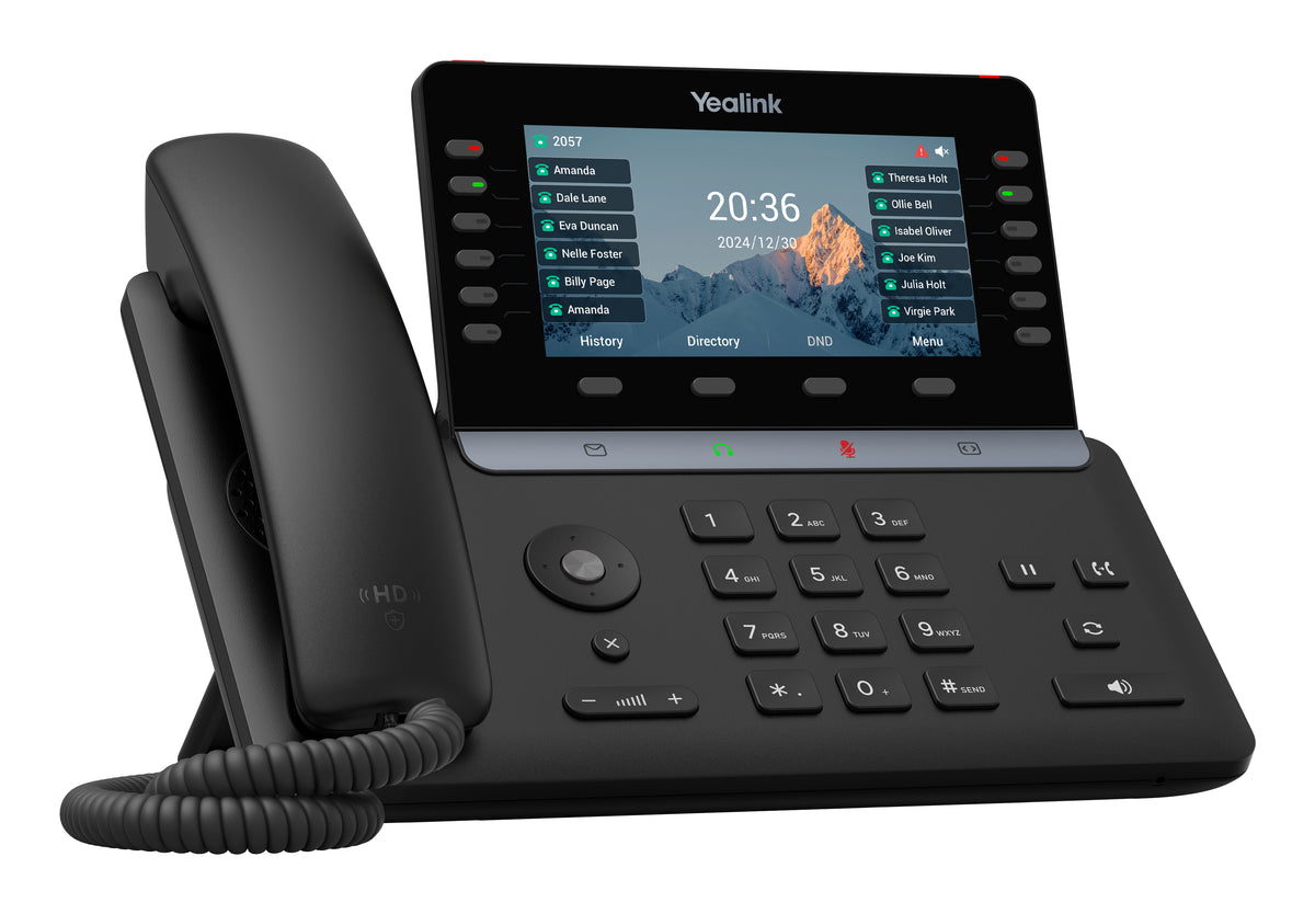 Yealink SIP-T85W Téléphone IP Prime avec Écran Couleur 5,5 Pouces, Wi-Fi 6 et Bluetooth 5.0