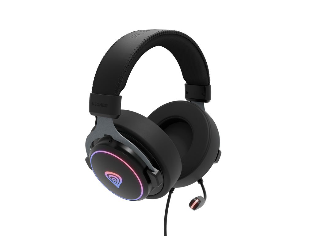 GENESIS Neon 764 Casque Avec fil Arceau Gaming USB Type-A Noir