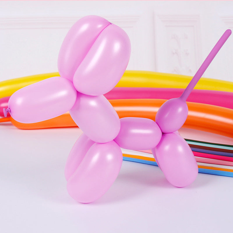 BALONY Z POMPKĄ ZESTAW DO MODELOWANIA DŁUGIE RURKI