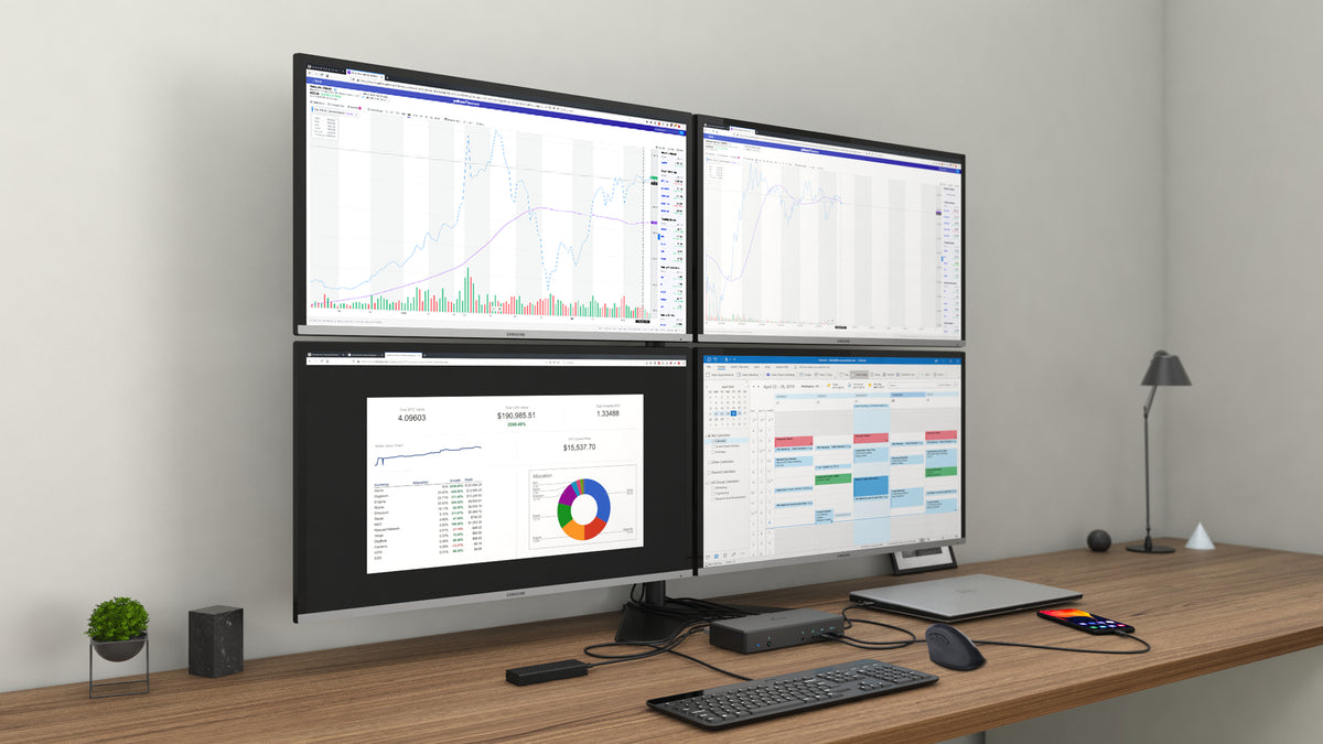Station d'accueil USB-C Quattro Display avec Power Delivery 85W