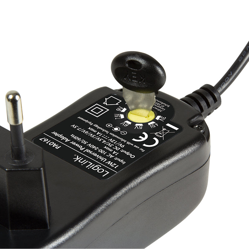LogiLink PA0167 Adaptateur de Puissance et Onduleur Universel 12W, Noir
