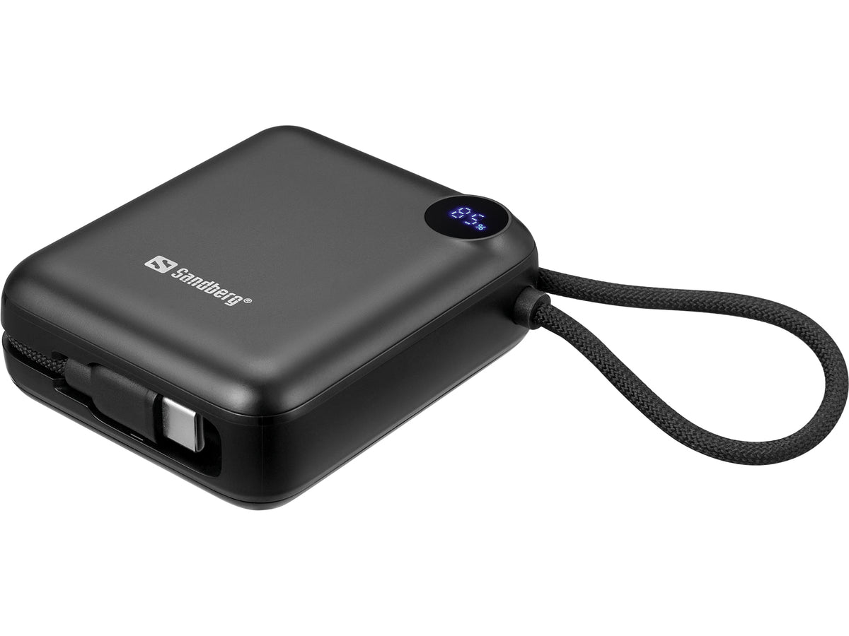 Sandberg 421-26 Powerbank 10000 mAh PD20W Connect, Batterie Externe LiPo, Noir