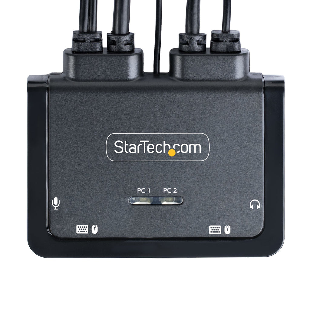 StarTech.com C2-H46-UAC-CBL-KVM Commutateur KVM HDMI 4K 60Hz USB-A et USB-C, Noir