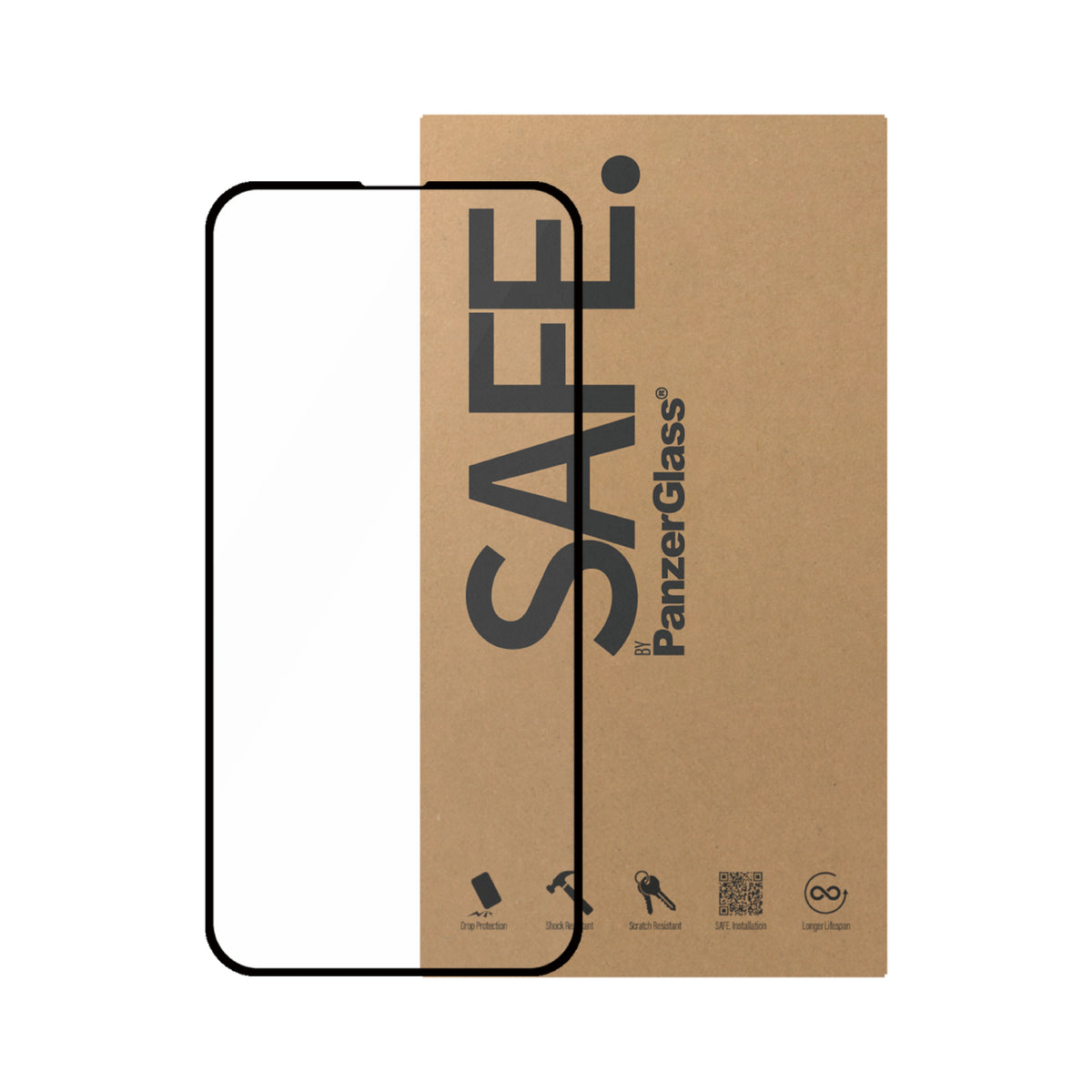 PanzerGlass SAFE. by ® Screen Protector iPhone 14 Plus | 13 Pro Max | Ultra-Wide Fit | Bulk Apple - iPhone 14 Plus, Apple - iPhone 13 Pro Max - vue 3