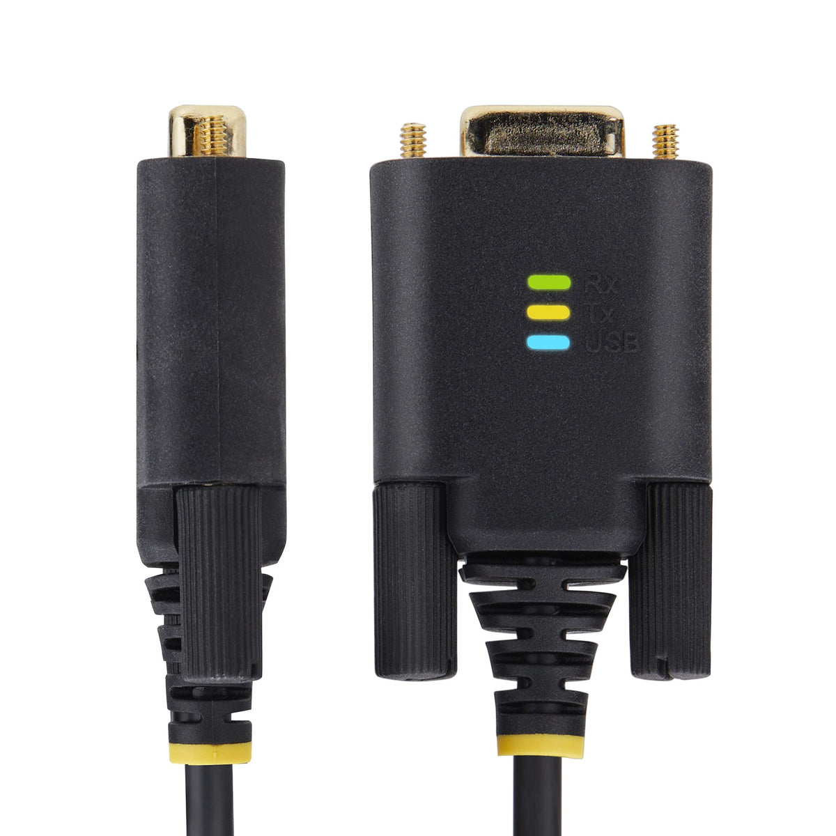 StarTech.com 2P6FFC-USB-SERIAL Adaptateur USB-A vers 2 x DB-9 RS-232, Noir et Gris