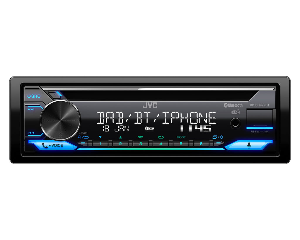 JVC KD-DB922BT Noir 200 W Bluetooth