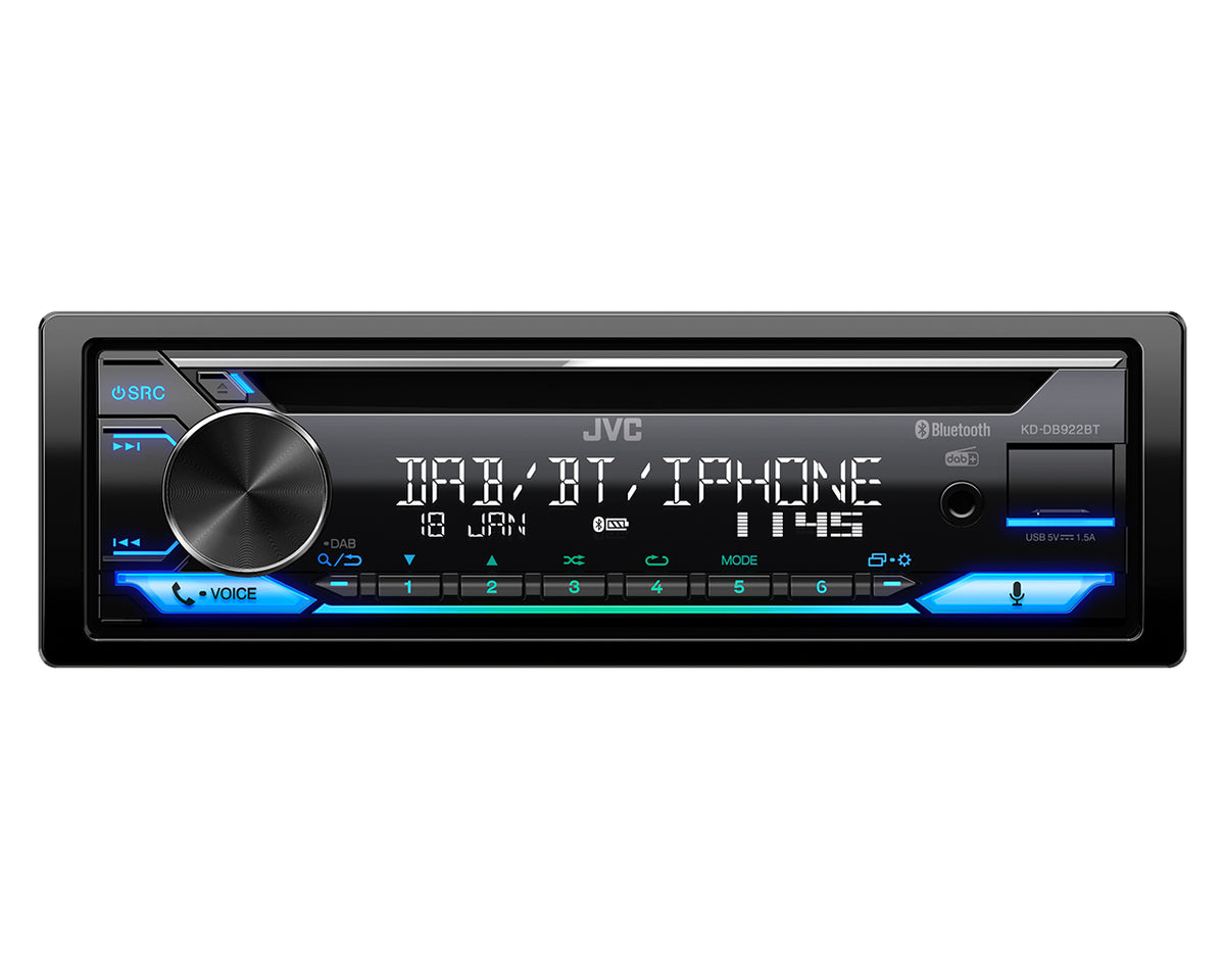 JVC KD-DB922BT Noir 200 W Bluetooth