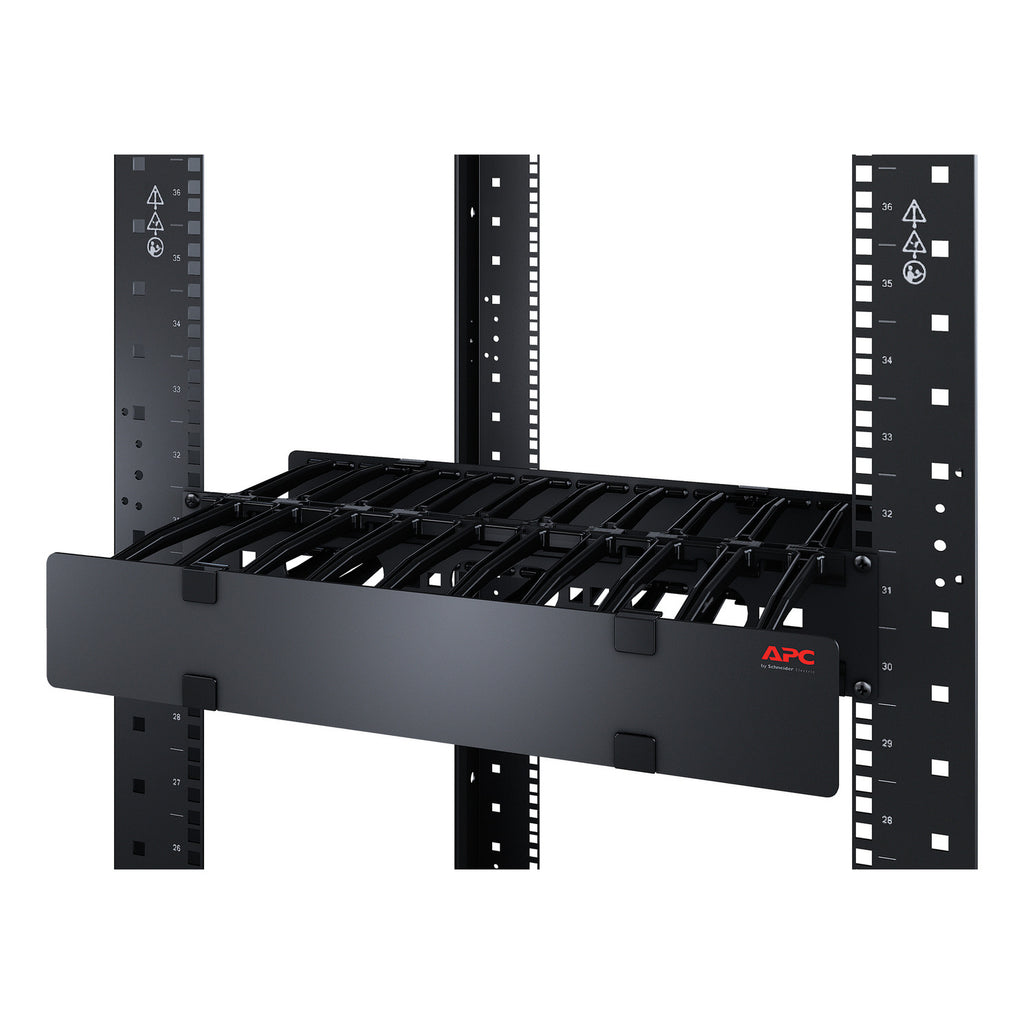 APC NetShelter Gestionnaire de Câbles Horizontal 1U pour Rack 19", Cache d'un côté