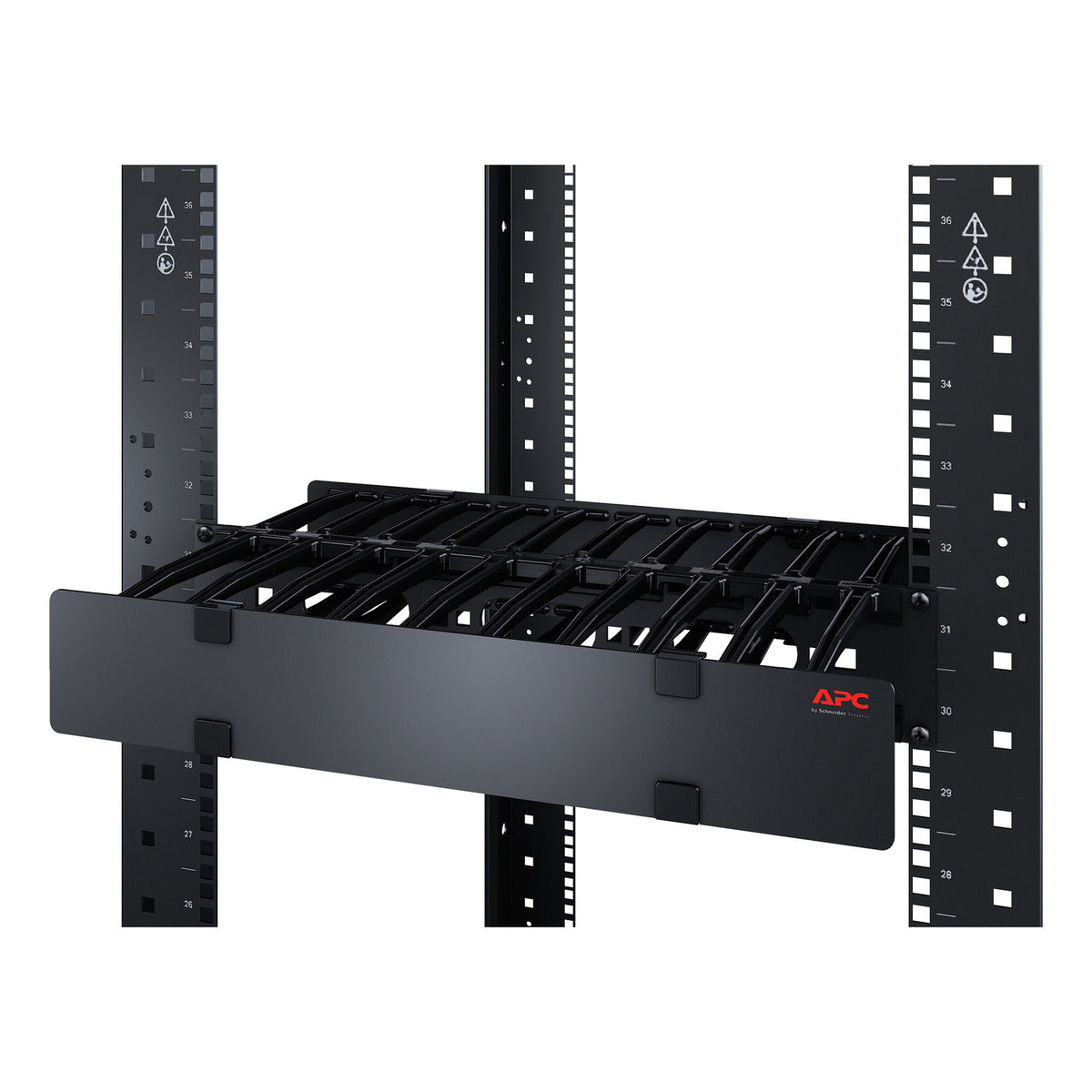 APC NetShelter Gestionnaire de Câbles Horizontal 1U pour Rack 19", Cache d'un côté