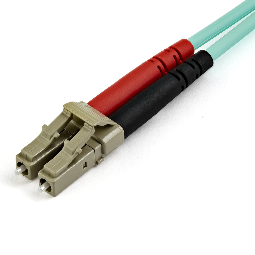 StarTech.com Câble Fibre Optique Multimode de 15m LC/UPC à LC/UPC OM4, Fibre Zipcord 50/125µm LOMMF/VCSEL, Réseaux 100G, Faible Perte d'Insertion, Cordon de Raccordement Fibre LSZH - vue 2