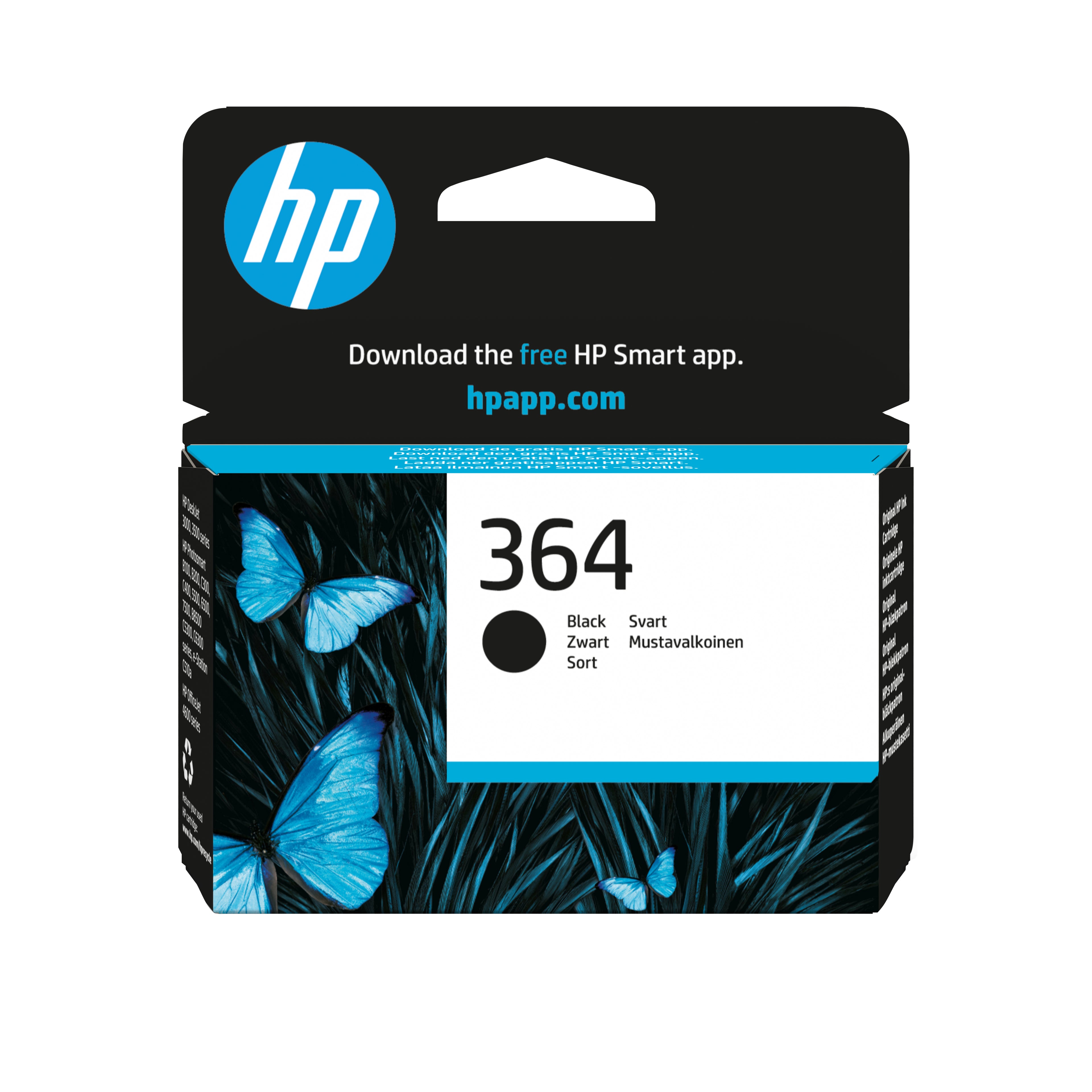 HP 364 cartouche d'encre noir authentique