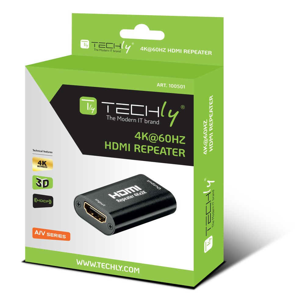 Répéteur AV HDMI2-RIP4KT Extension Audio/Vidéo, Résolution 4K, Noir