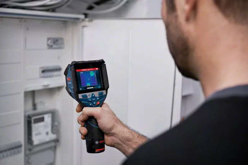 Bosch Bosch GTC 600 C Noise equivalent temperature difference (NETD) IR Noir, Bleu 256 x 192 pixels Écran integré LCD