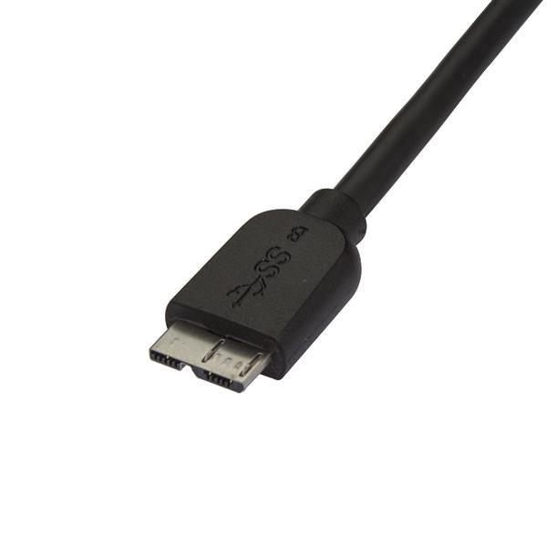 StarTech.com Câble SuperSpeed USB 3.0 Slim A vers Micro B, 2 m, Noir