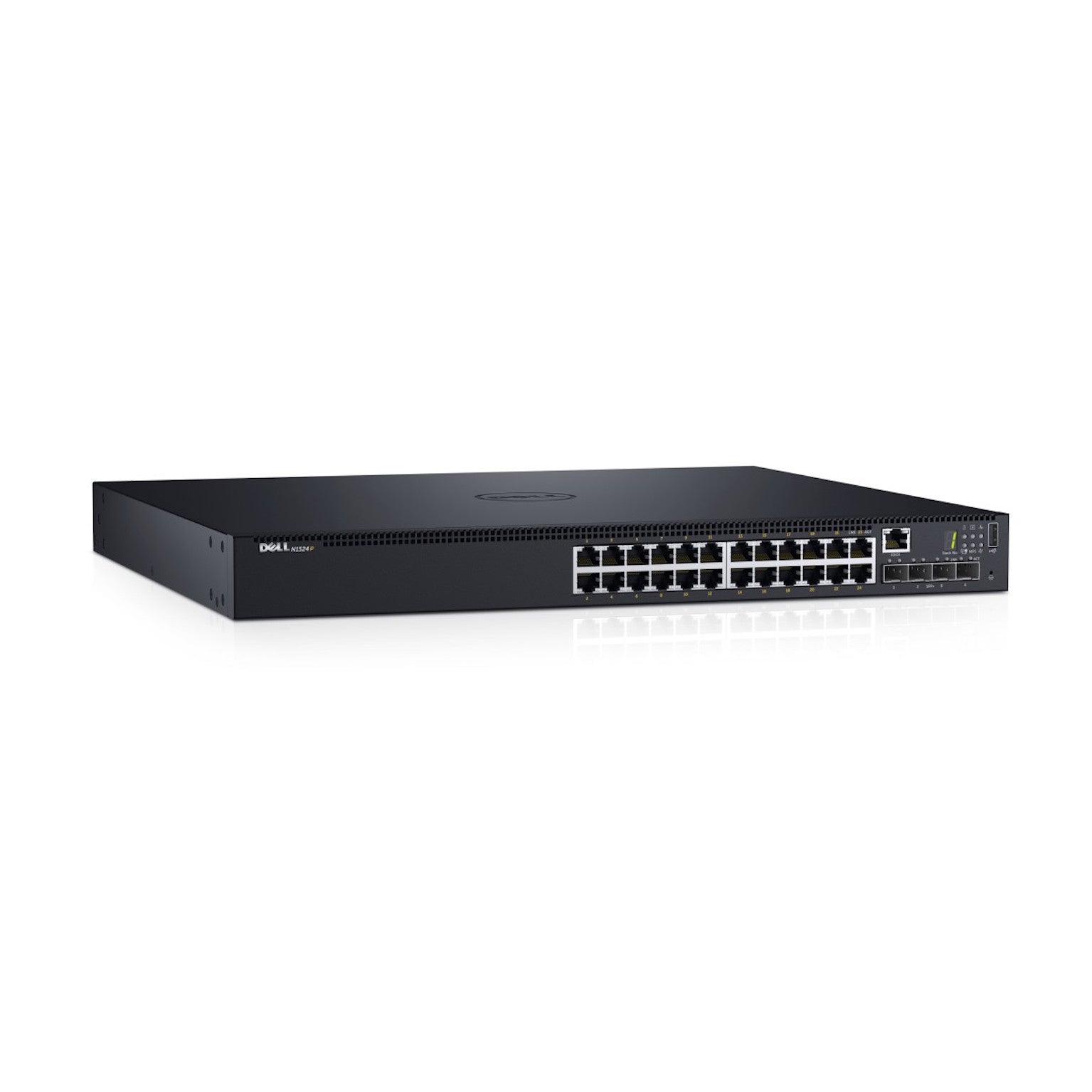 DELL N1524P Géré L3 Gigabit Ethernet (10/100/1000) Connexion Ethernet, supportant l'alimentation via ce port (PoE) 1U Noir