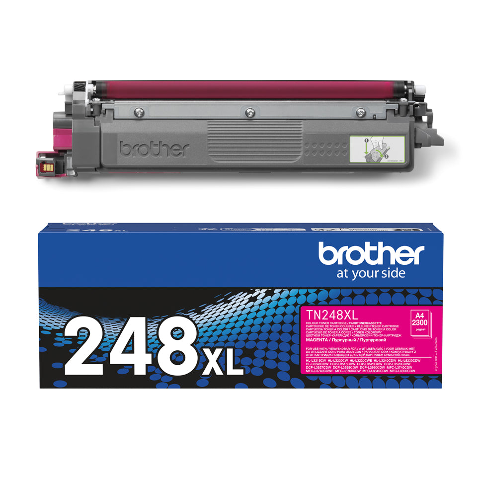 Brother TN-248XLM Cartouche de Toner Originale, Magenta, Haute Capacité