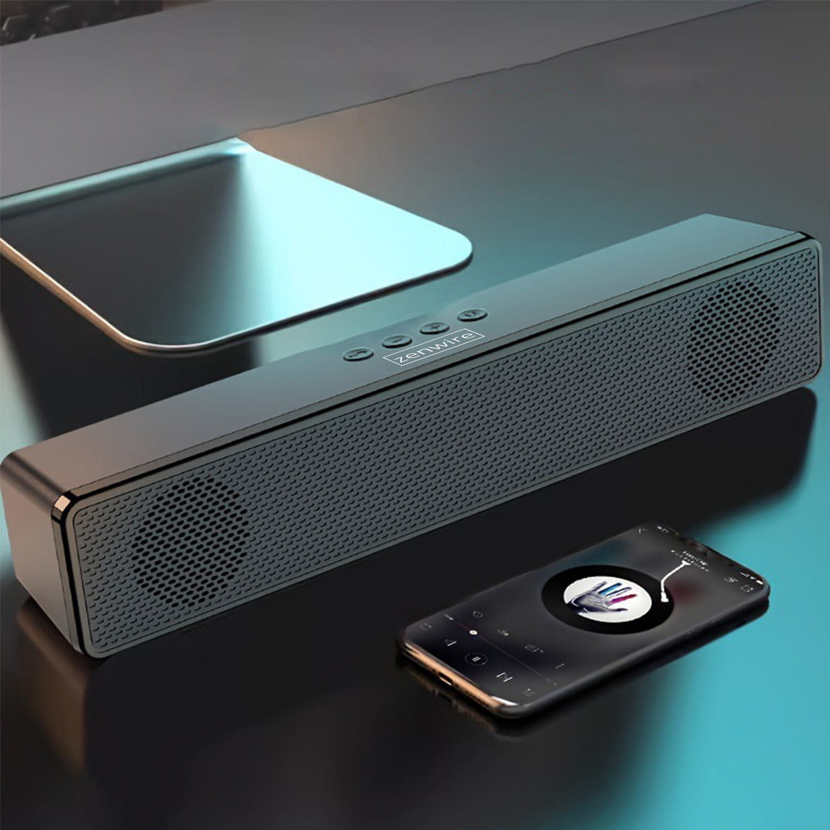 Mini barre de son, enceinte portable Bluetooth sans fil, radio FM, SD, USB, AUX, Zenwire BT-S058