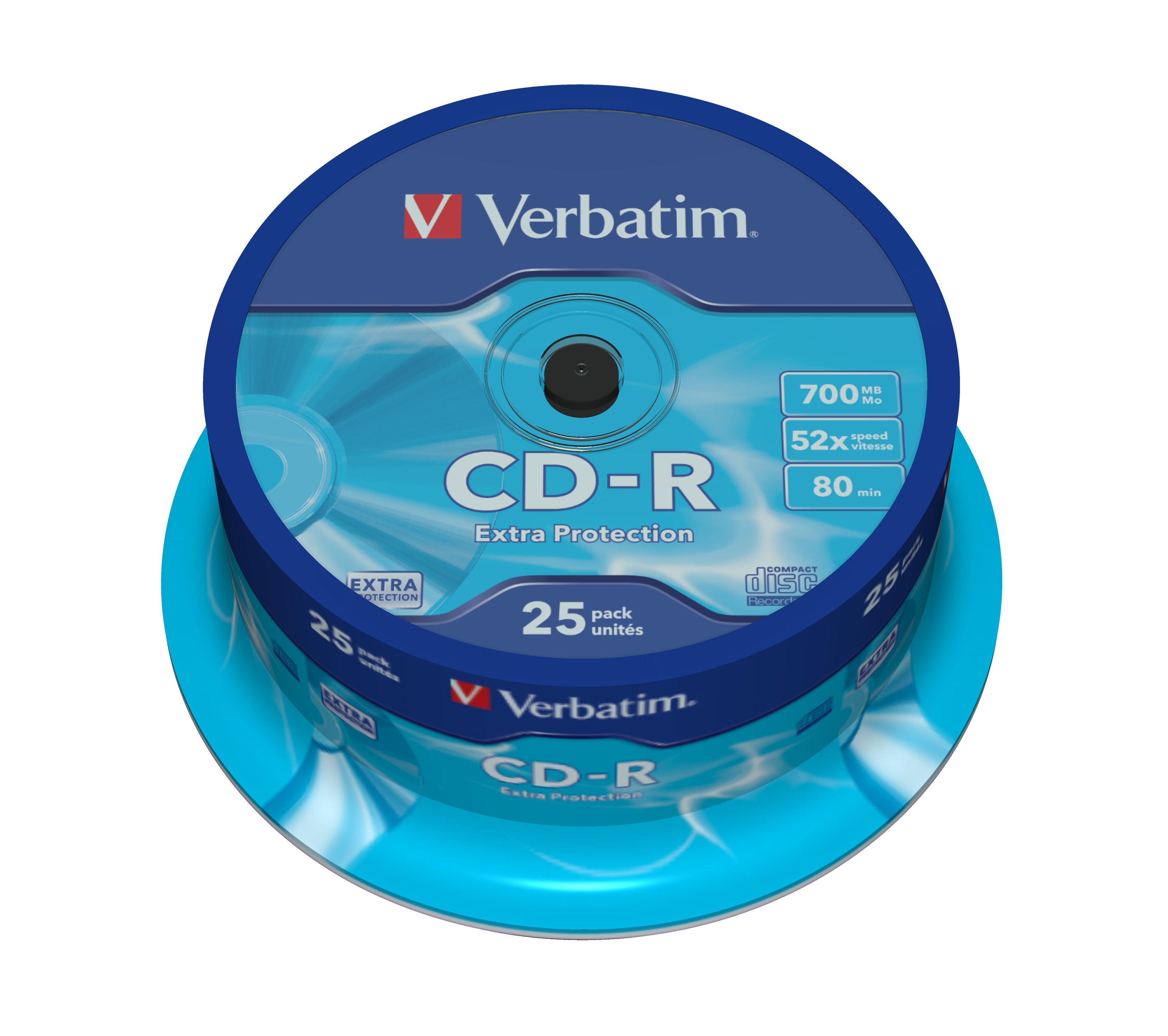 Verbatim CD-R Extra Protection 700 Mo 52x 25 pièce(s)