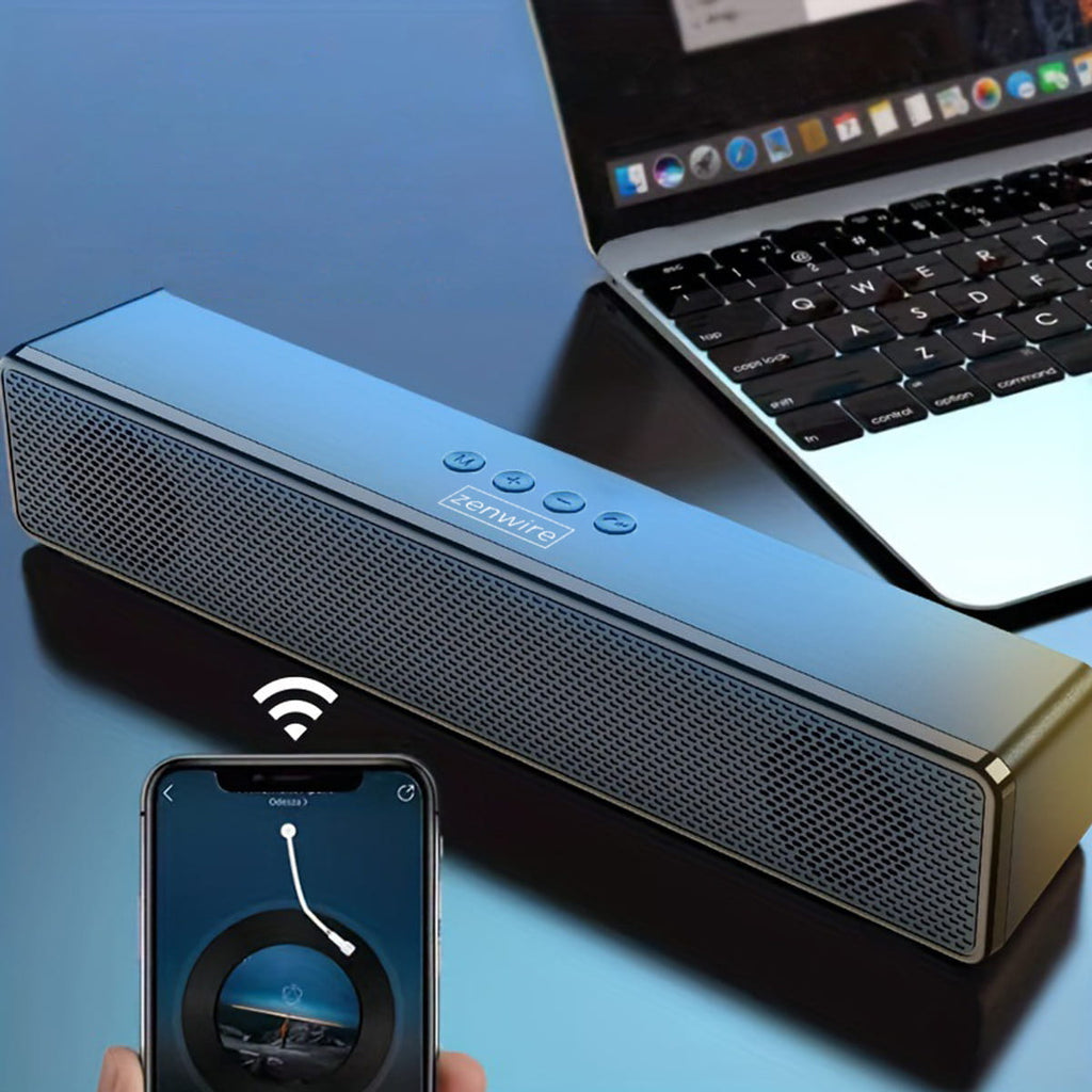 Mini barre de son, enceinte portable Bluetooth sans fil, radio FM, SD, USB, AUX, Zenwire BT-S058