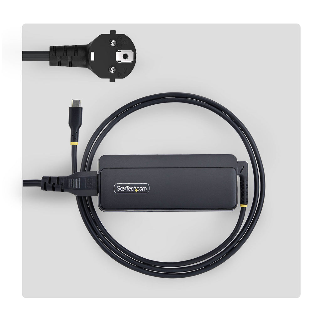 StarTech.com Chargeur USB-C pour Ordinateur Portable de 140W avec Câble USB-C Intégré de 1,2m, Adaptateur Secteur GaN po