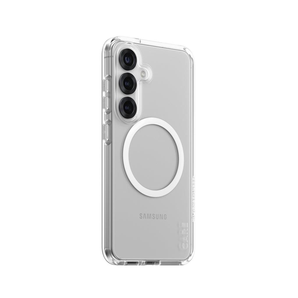 PanzerGlass PanzerGlass CARE™ by ® Urban Combat Case Transparent w. White Qi Compatible Samsung Galaxy S25 coque de protection pour téléphones portables Housse