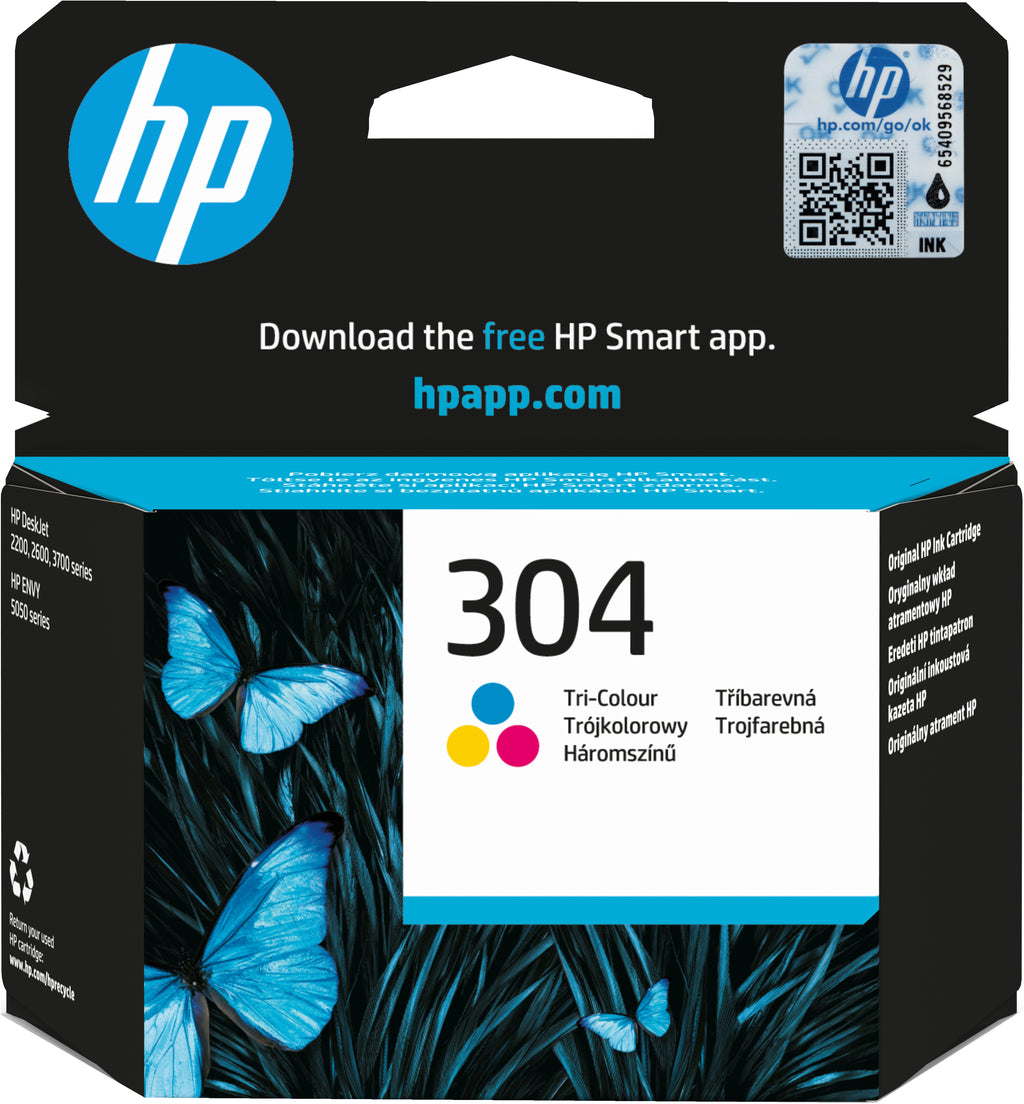 HP 304 Cartouche d’encre trois couleurs authentique
