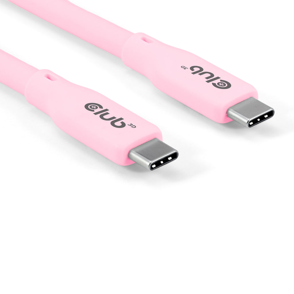 CLUB3D CAC-3002 câble USB USB4 Gen 2x2 2 m USB C 20 Gbit/s 240 W Rose