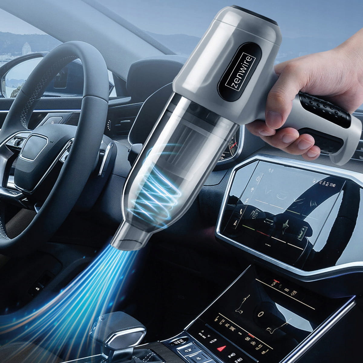 Aspirateur de voiture sans fil 2-en-1 avec souffleur à air comprimé Zenwire TwinAir L3