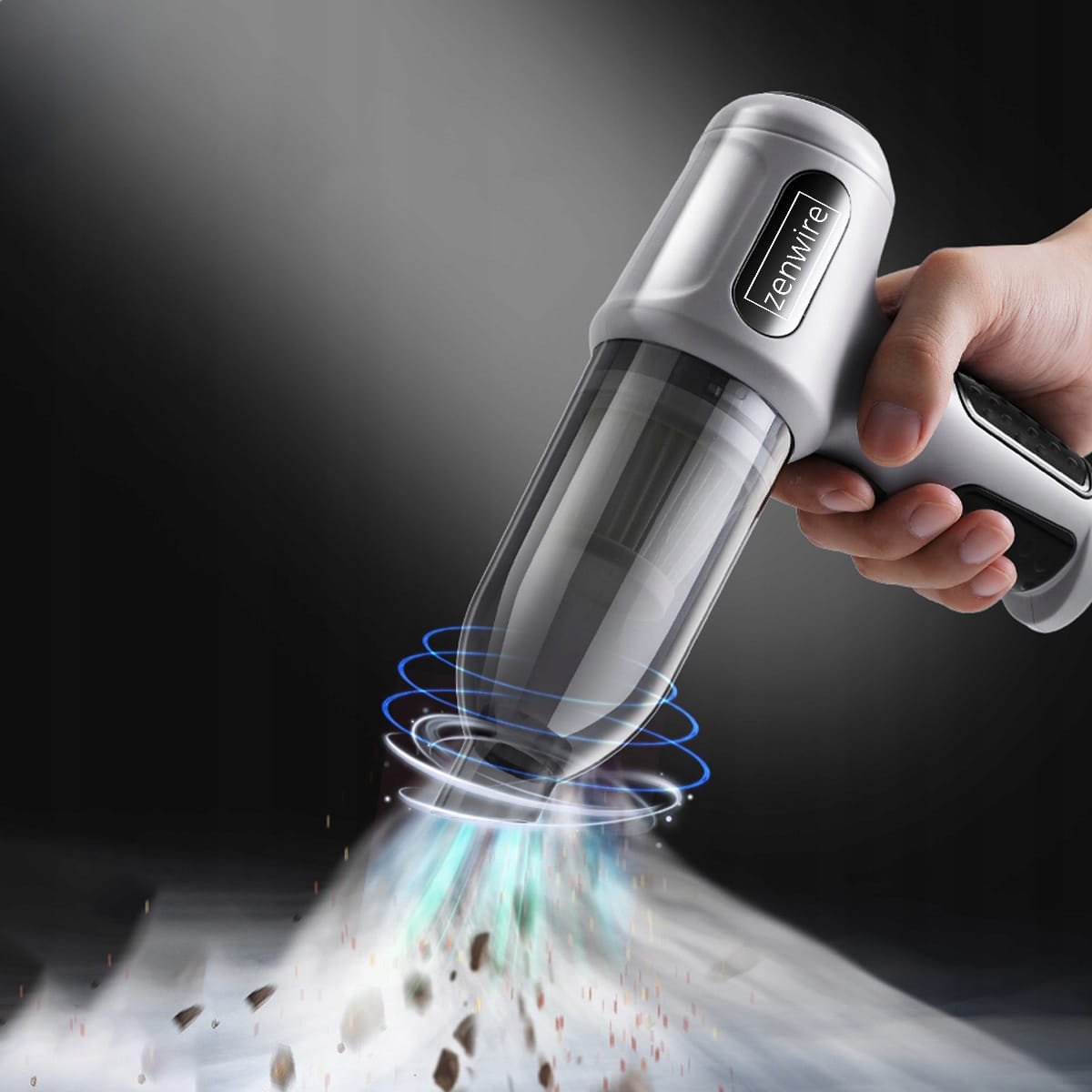 Aspirateur de voiture sans fil 2-en-1 avec souffleur à air comprimé Zenwire TwinAir L3