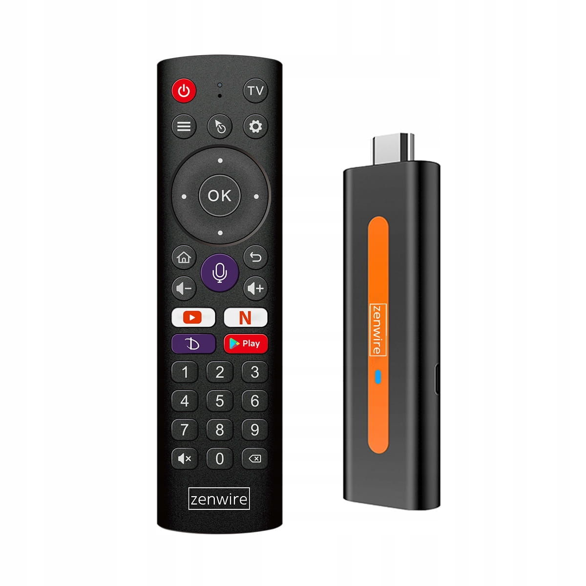 Lecteur multimédia, boîtier Android 14, Smart TV Stick Box WiFi 2/16, ZENWIRE Zencast TV98 H618