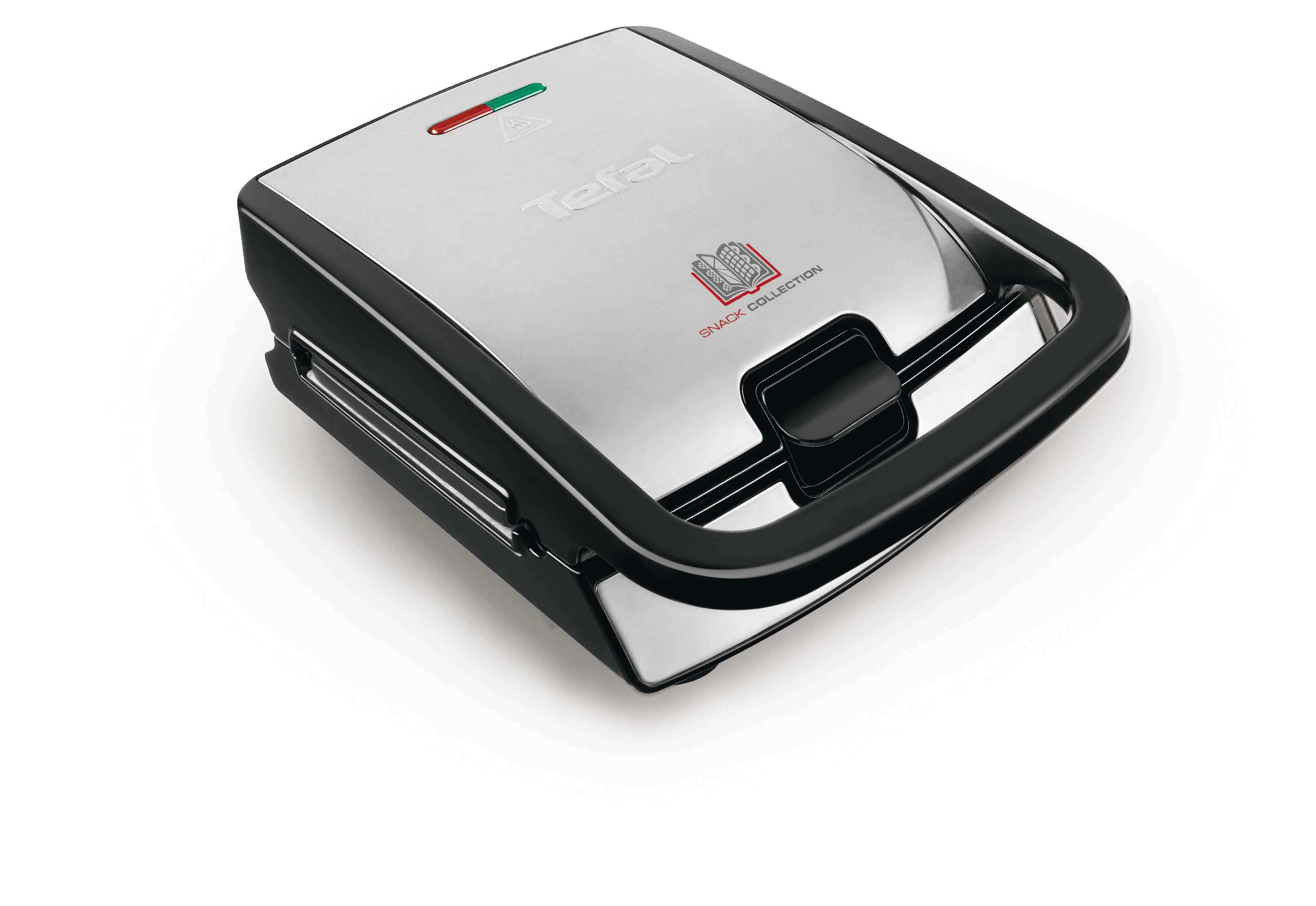 Tefal SW854D gaufrier et appareil à croque-monsieur 700 W Noir, Acier inoxydable