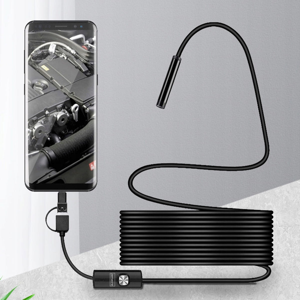 Caméra d'inspection d'atelier, endoscope pour téléphone Android, câble USB-C de 3,5 m, Zenwire AN100