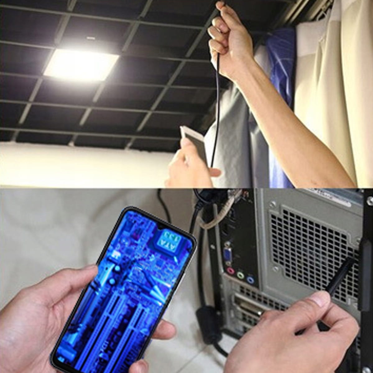 Caméra d'inspection d'atelier, endoscope pour téléphone Android, câble USB-C de 3,5 m, Zenwire AN100