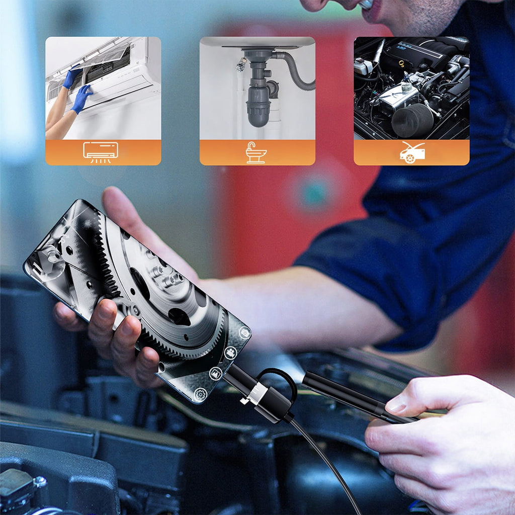 Caméra d'inspection d'atelier, endoscope pour téléphone Android, câble USB-C de 3,5 m, Zenwire AN100