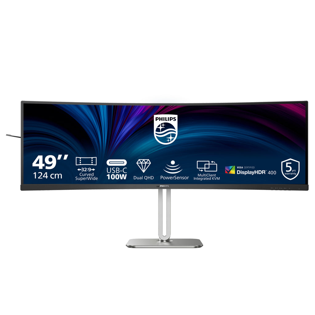 Philips 5000 series 49B2U5900C/00 Moniteur PC 124 cm (48.8") Dual QHD 5120 x 1440 LCD Noir