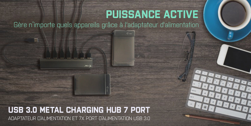 i-tec Metal Superspeed USB 3.0 7-Port Hub