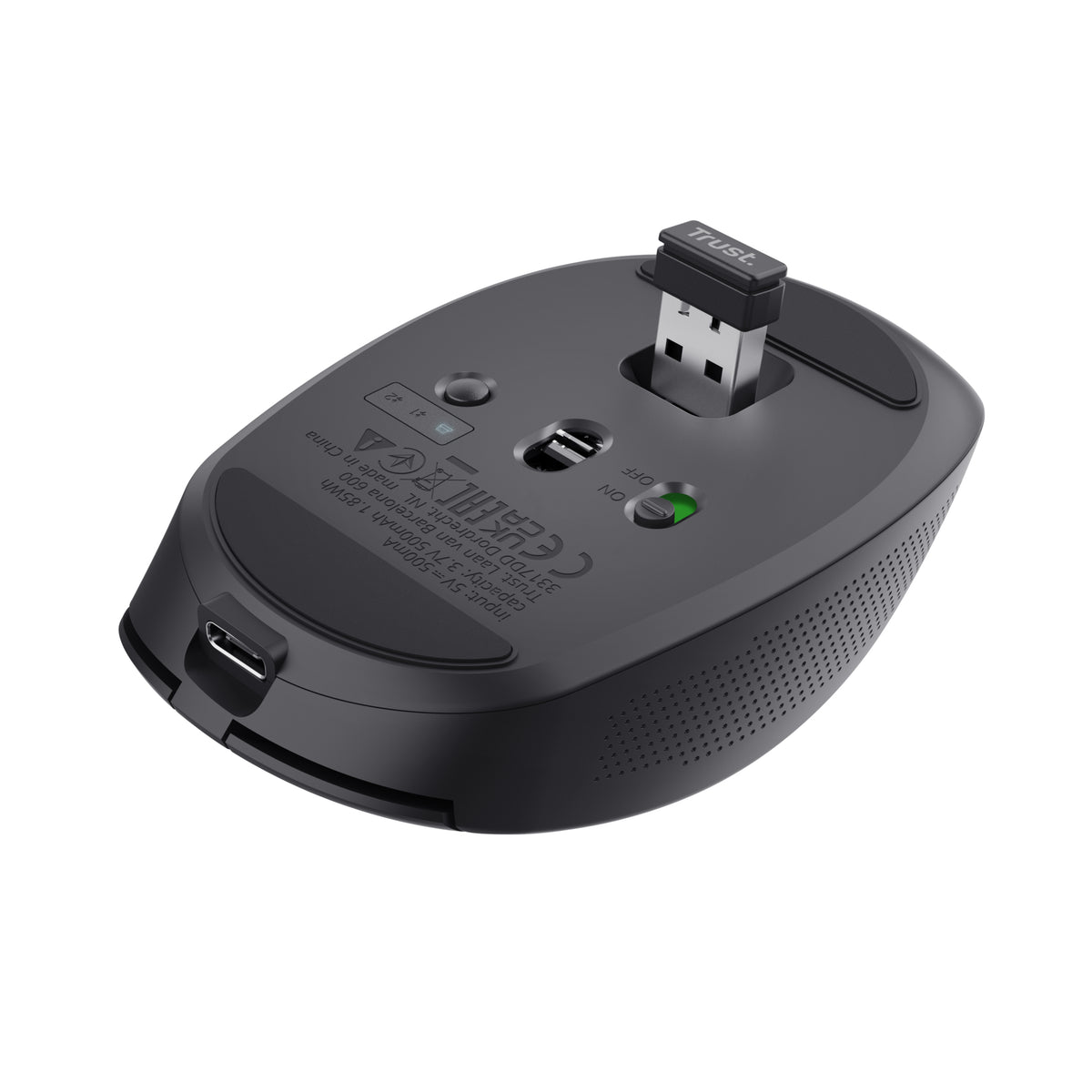 Trust Ozaa Souris Bureau Droitier Sans Fil RF et Bluetooth Optique 3200 DPI