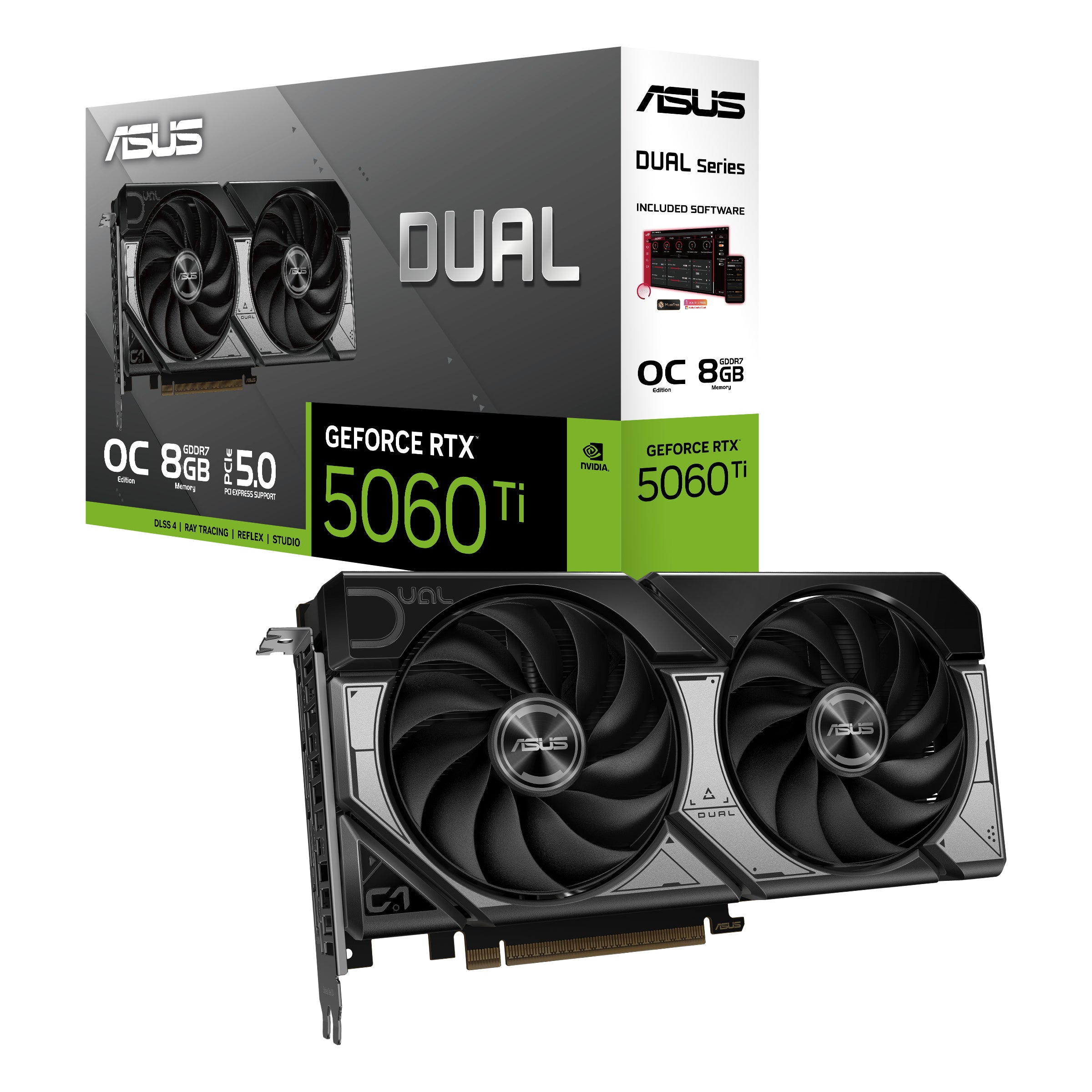 ASUS Dual -RTX5060TI-O8G NVIDIA GeForce RTX 5060 Ti 8 Go GDDR7