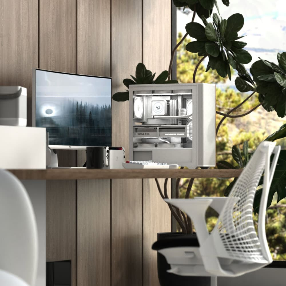 Aerocool D501A Boîtier PC Midi Tower Noir et Bois