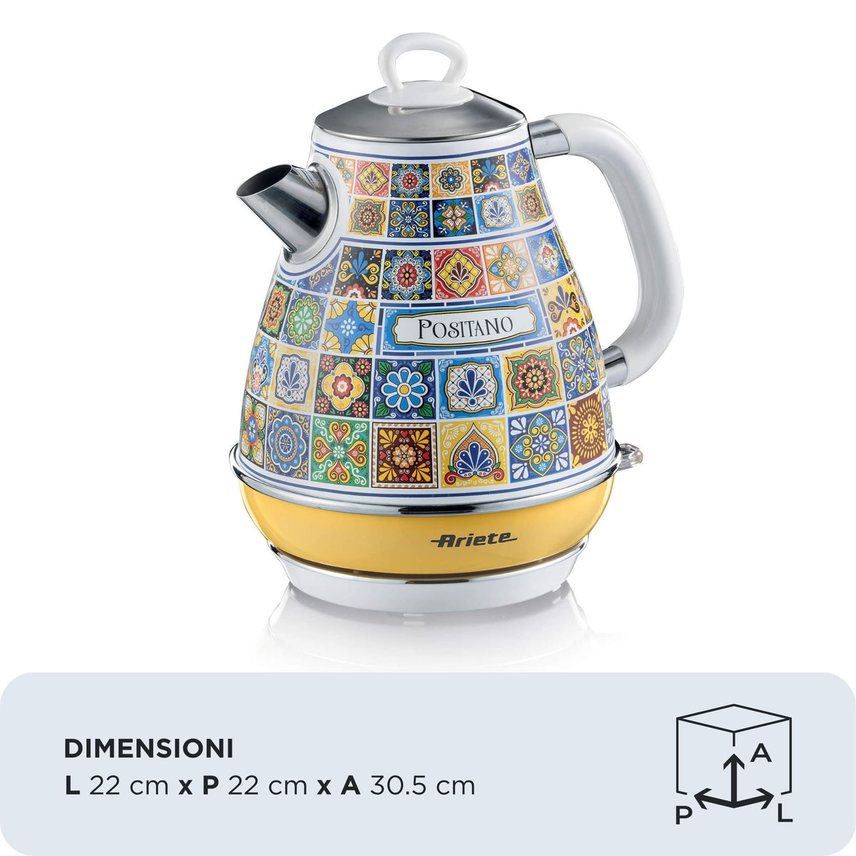 Ariete 2869/0P bouilloire 1,7 L 2200 W Bleu, Jaune