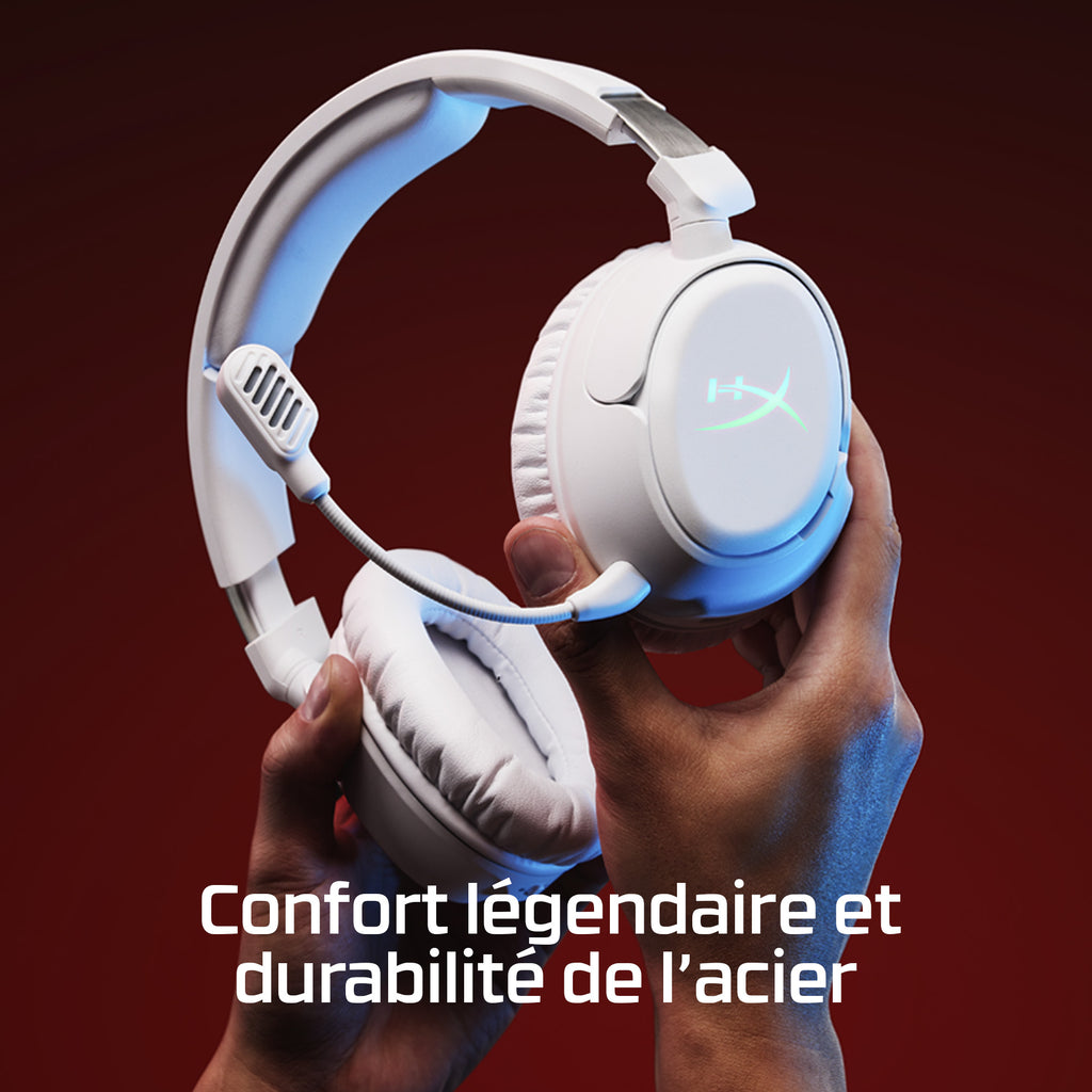 HyperX Cloud Flight 2 Casque Gaming Sans Fil, RGB Personnalisable, Noir