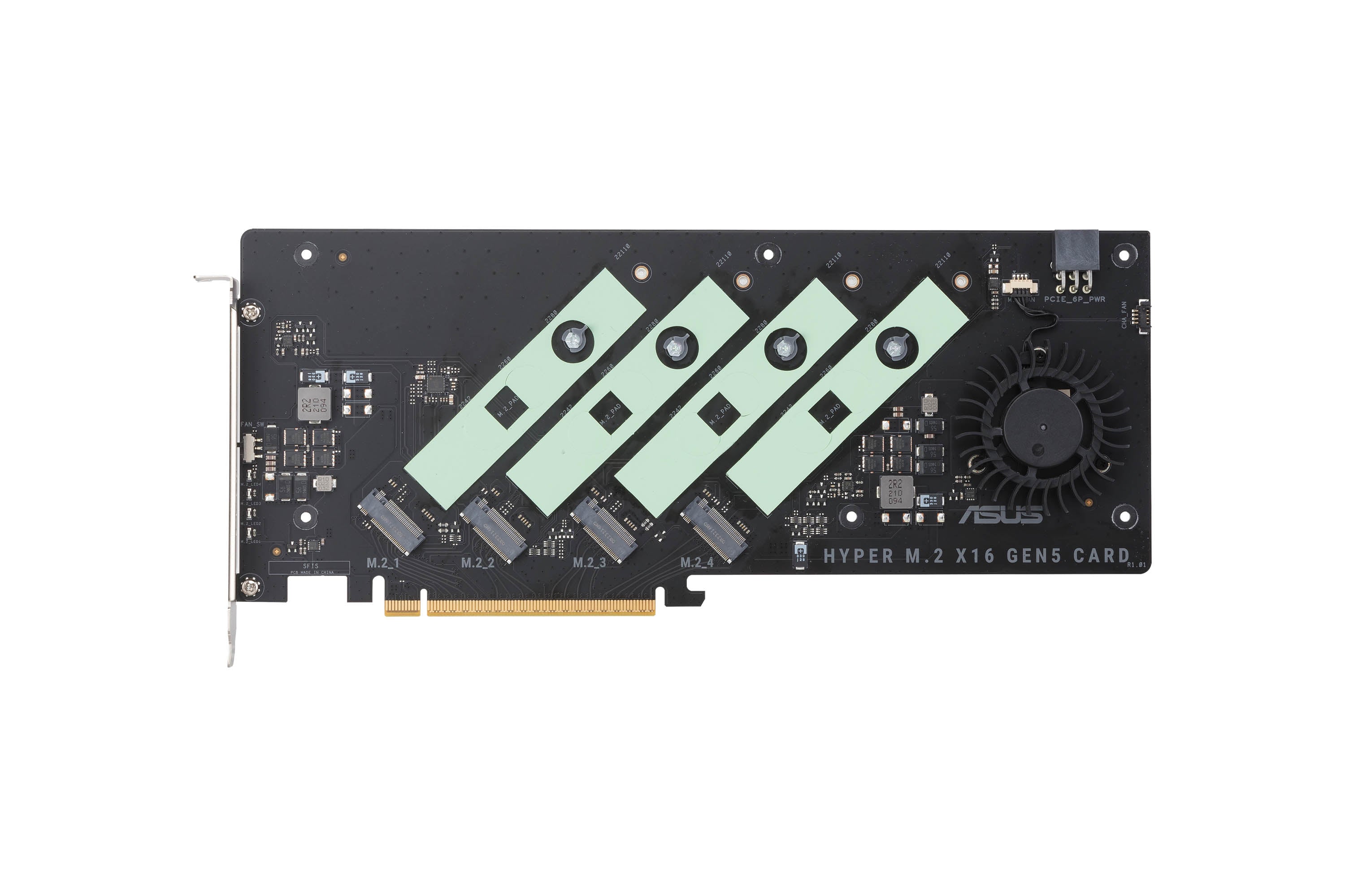 ASUS Hyper M.2 x16 Gen5 Card carte et adaptateur d'interfaces Interne