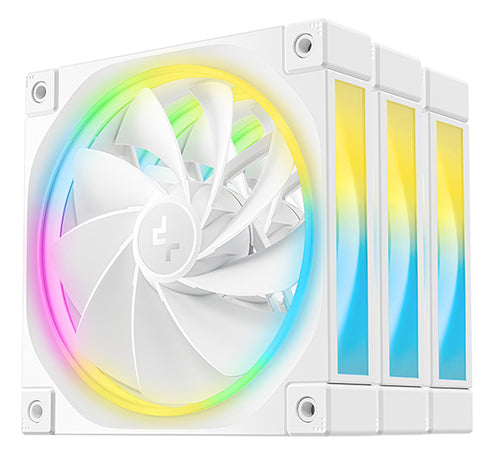 Deepcool FL12R Kit Ventilateur de Boîtier 120 mm, Blanc, 1 unité