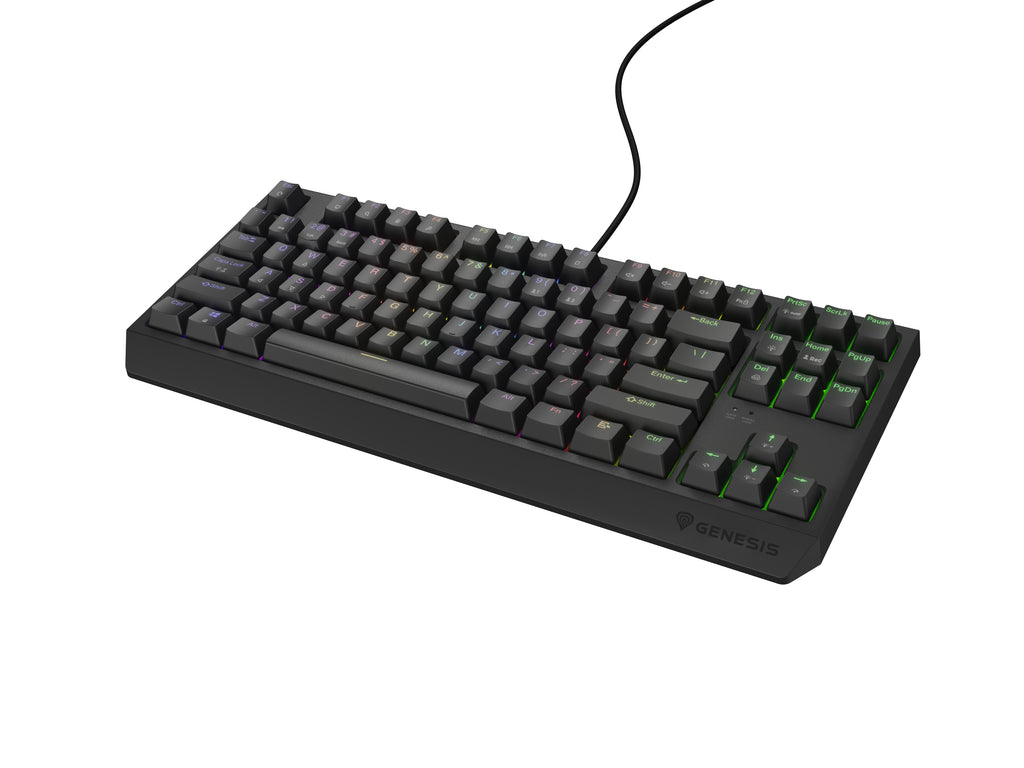 GENESIS Thor 230 TKL clavier Gaming USB + RF Wireless + Bluetooth QWERTY Noir