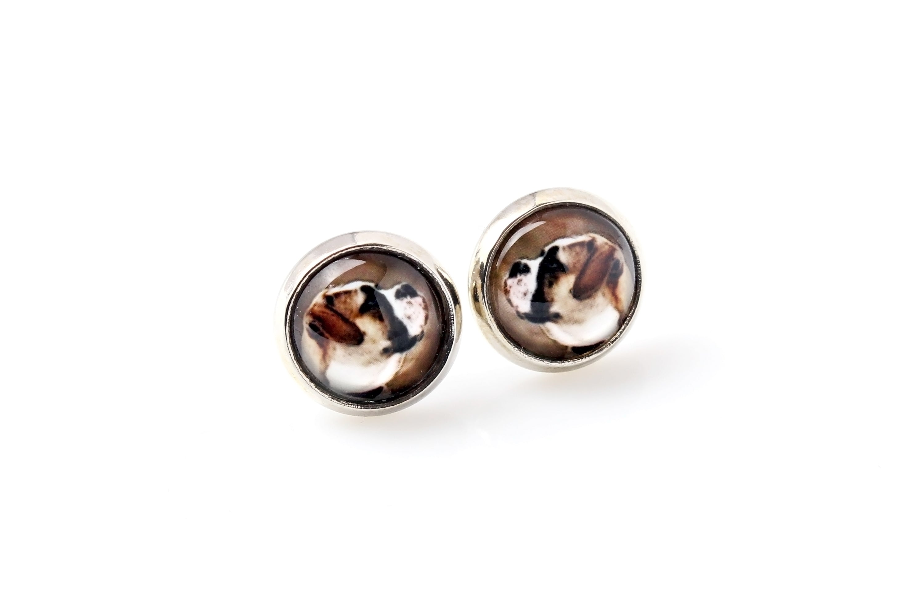 American Bulldog, Old Country Bulldog - earrings in a box, your photo, handmade jewelry, a product of the Art-Dog brand