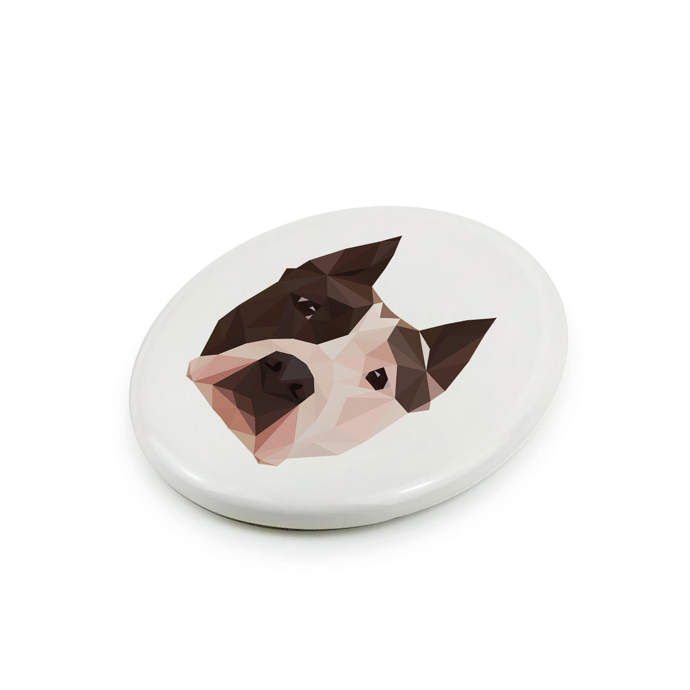 American Staffordshire Terrier, Amstaff - a plate with a geometric design and the brand name Art-Dog