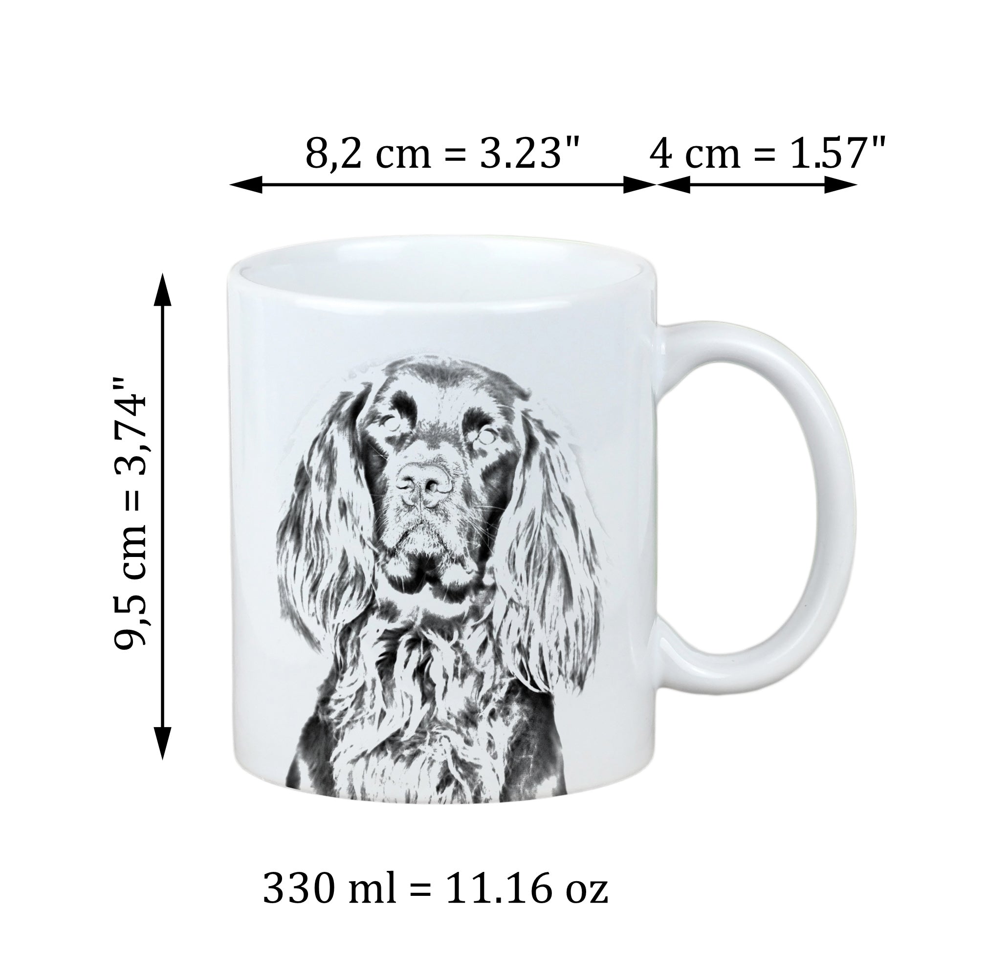 German Wirehaired Pointer I - cup with a dog, cute cup with graphics, a gift with your photo from the Art-Dog brand