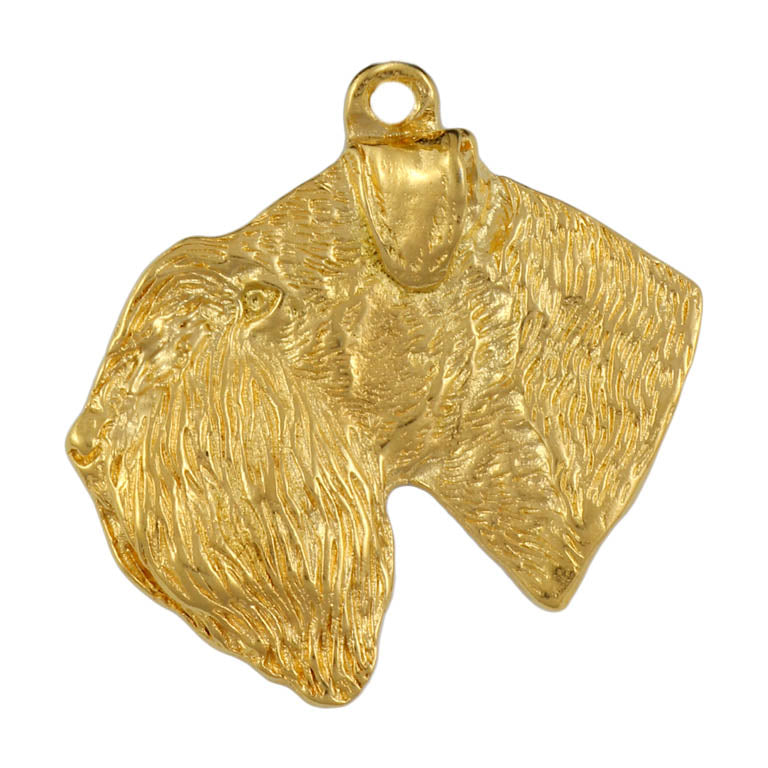 Schnauzer III - necklace with a dog in a gift box, gold-plated pendant for a dog lover, striking jewelry by Art-Dog
