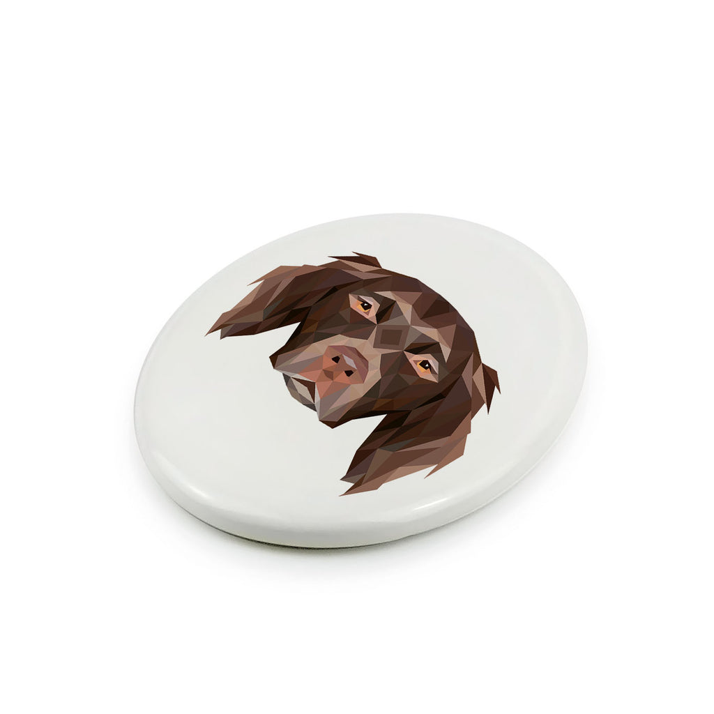 Münsterländer - a plate with a geometric design and the brand name Art-Dog